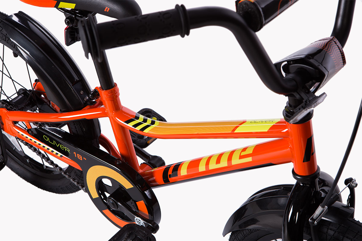 Велосипед 18" Pride OLIVER оранжевый/жёлтый/черный 2018 фото 7