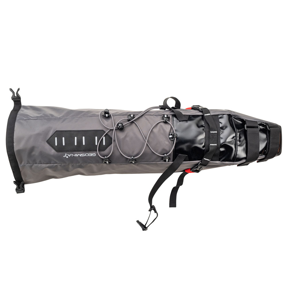 Сумка підсідельна GEOSMINA Large Seat Bag (15L), 520г, сіра фото 3