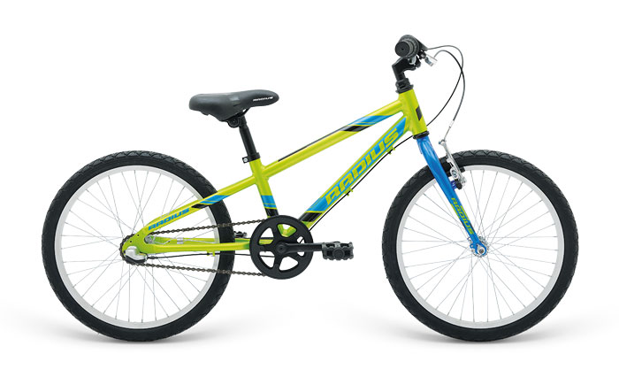Велосипед 20" Radius Trailraiser 3 рама- 10.5" Gloss Lime/Gloss Blue/Gloss Black фото 