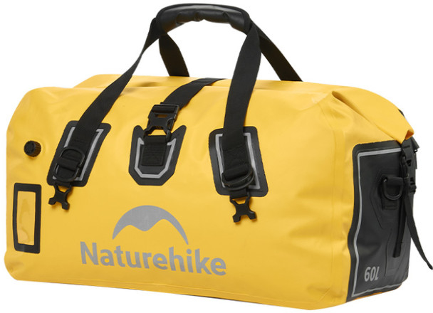 Сумка дорожня водонепроникна Naturehike CNK2450XB015, 60 л, жовта фото 