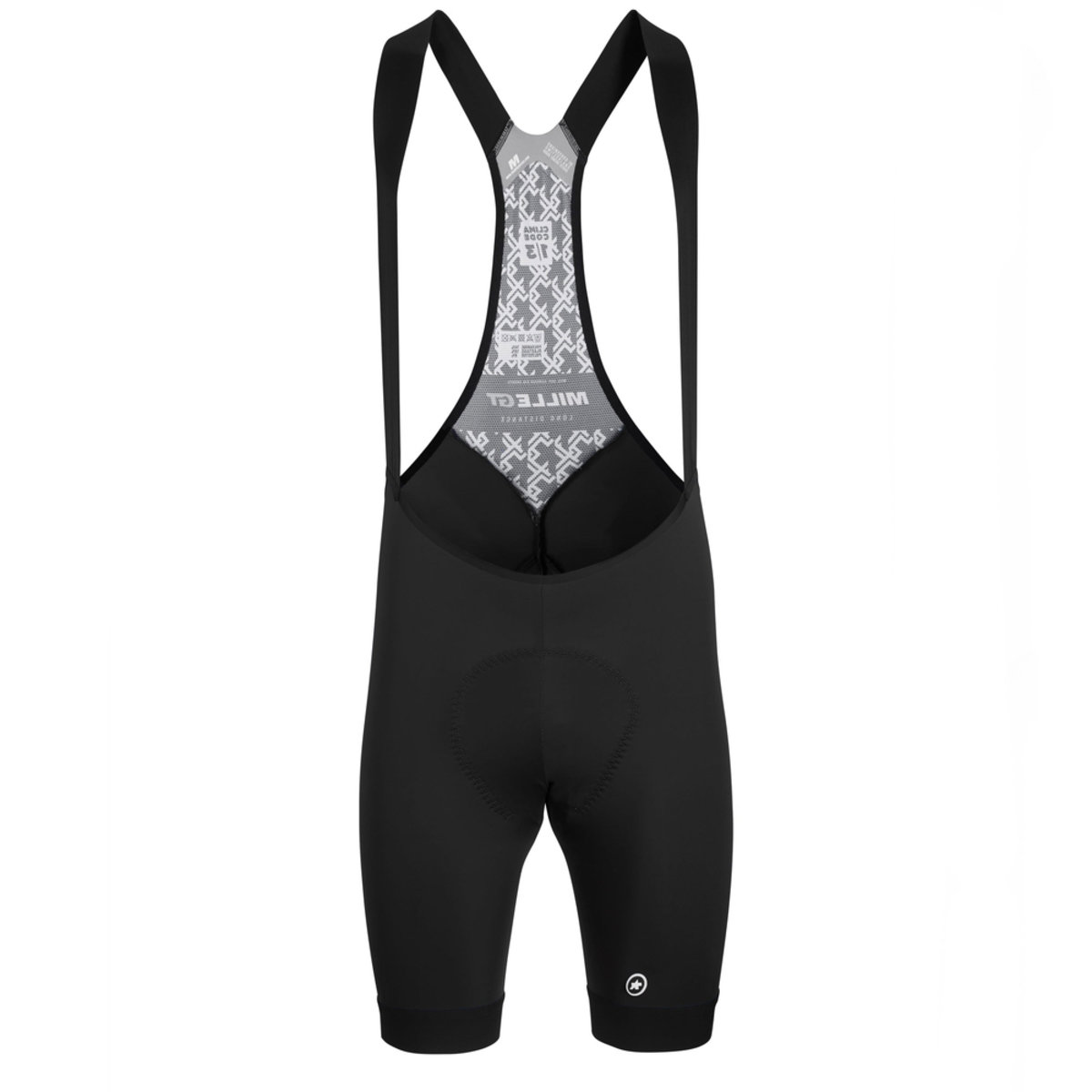 Велотрусы ASSOS Mille GT Bib Shorts Black Series, на лямках, мужские, черные, S фото 