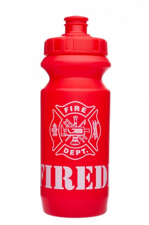 Фляга 0,6 Green Cycle Firedivision с большим соском, red nipple/ red cap/ red bottle фото 