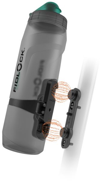 Фляга 0,8 Fidlock TWIST BOTTLE 800 ANTIBACTERIAL + BIKE BASE, антибактериальная, прозрачный/черный фото 