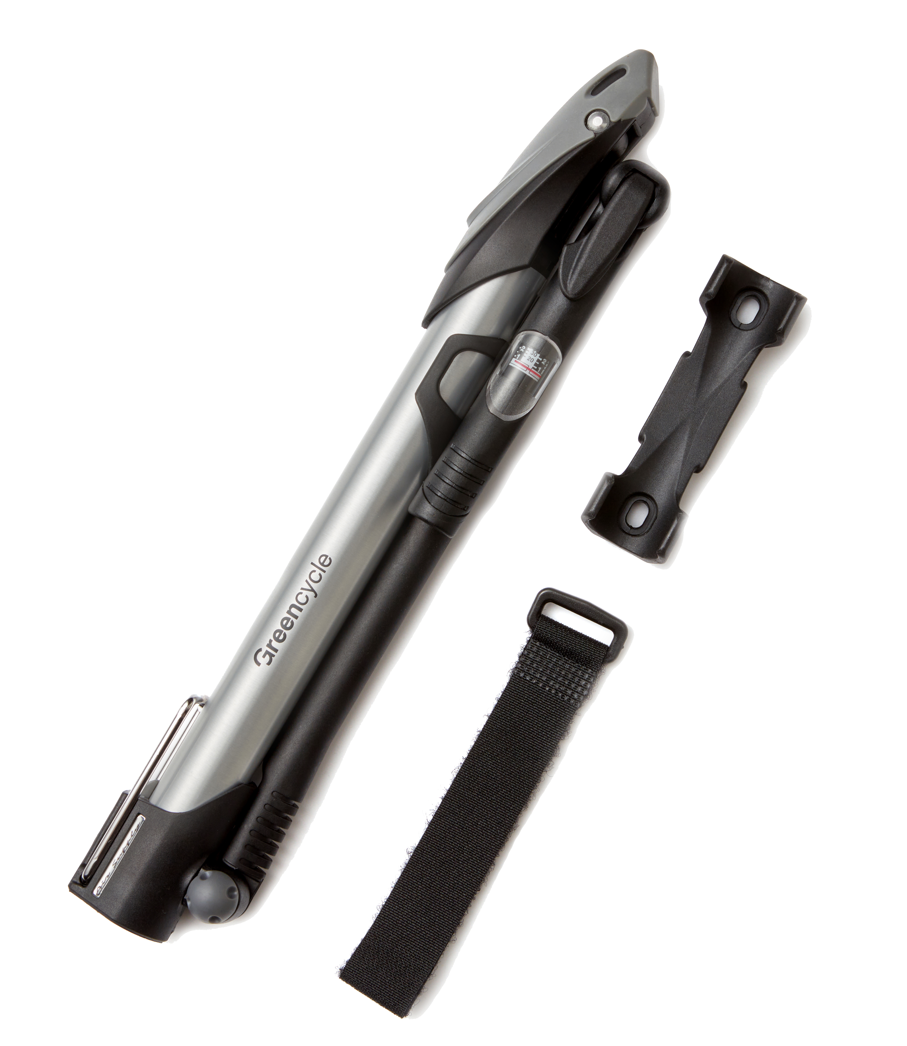 Мининасос Green Cycle GPM-271, алюминиемый со шлангом и манометром, presta+schreder, 140psi фото 