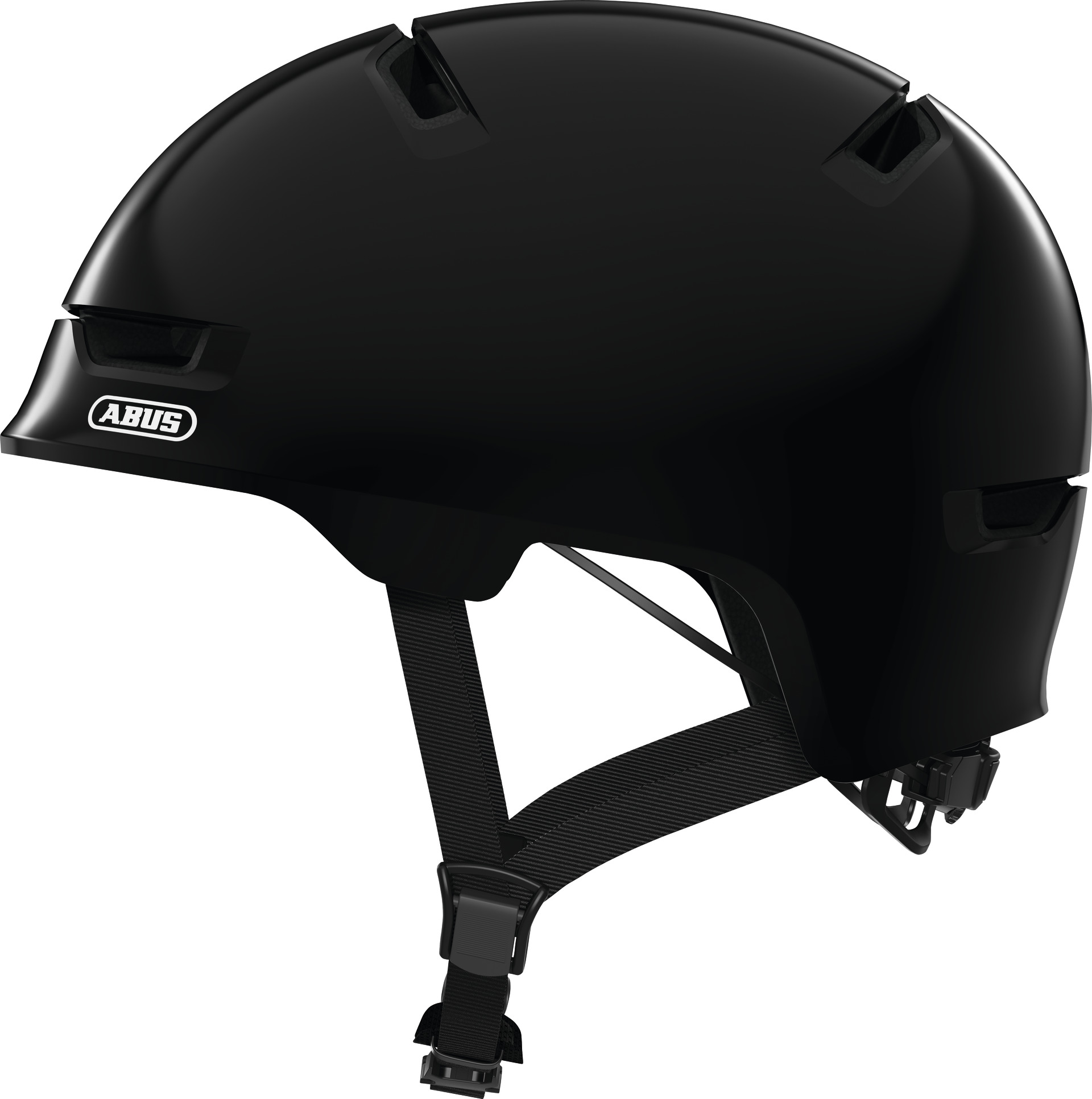 Шлем детский ABUS SCRAPER 3.0 KID, размер S (51-55 см), Shiny Black, черный фото 