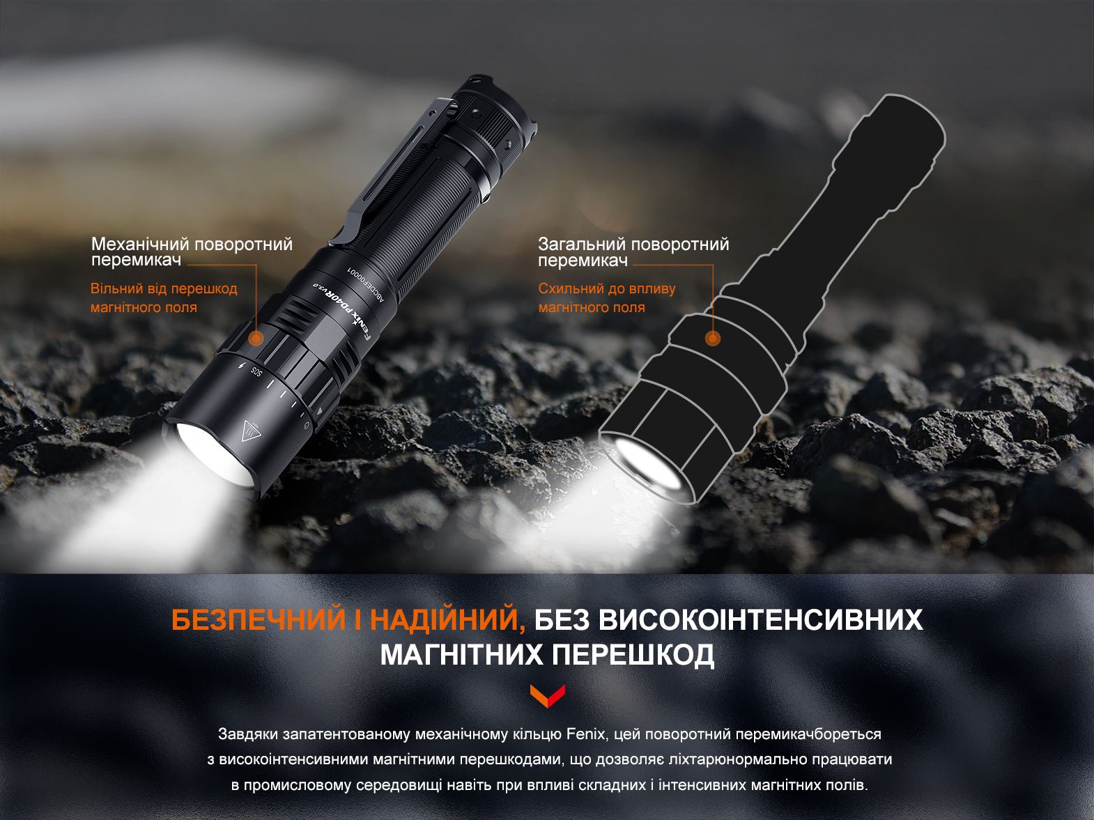 Ліхтар ручний Fenix PD40R V3.0, 3000 люмен фото 12