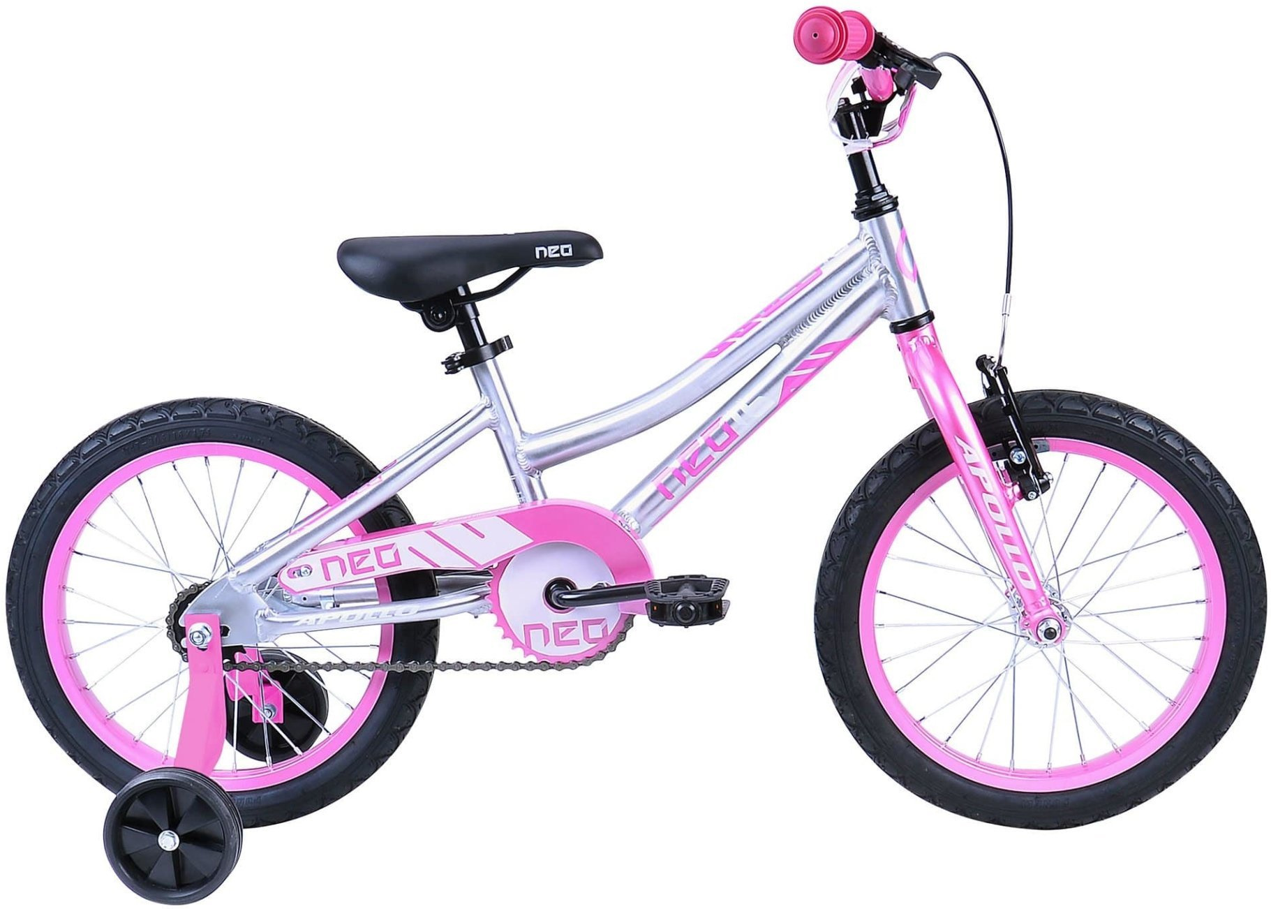 Велосипед 16" Apollo NEO girls розовый/белый  фото 