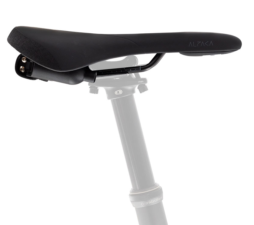 Седло Fizik Terra Alpaca X5 + carriage kit - 145mm, All-mountain, Enduro, 372гр, black фото 6