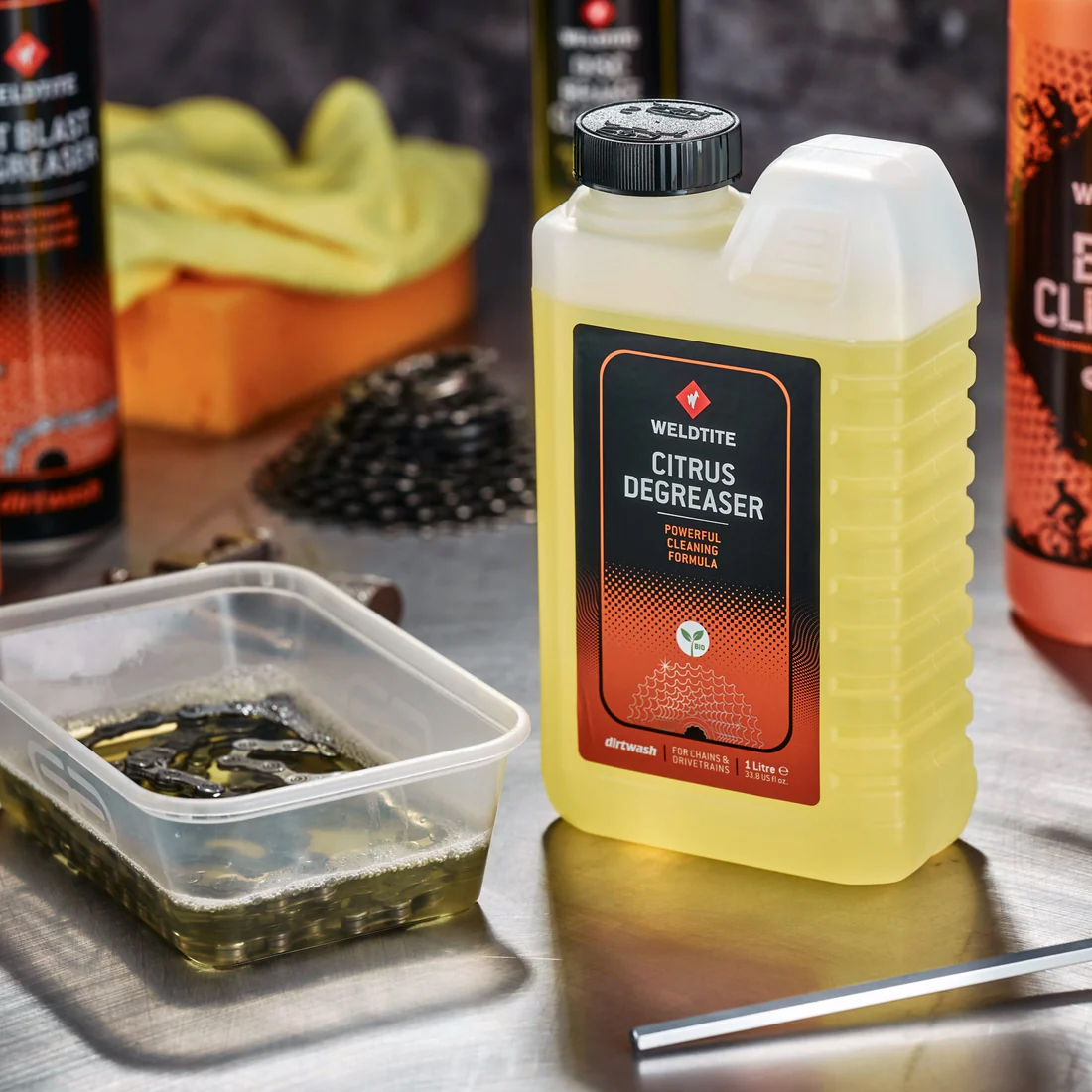 Очиститель трансмиссии Weldtite 03022 CITRUS DEGREASER, 1л фото 2