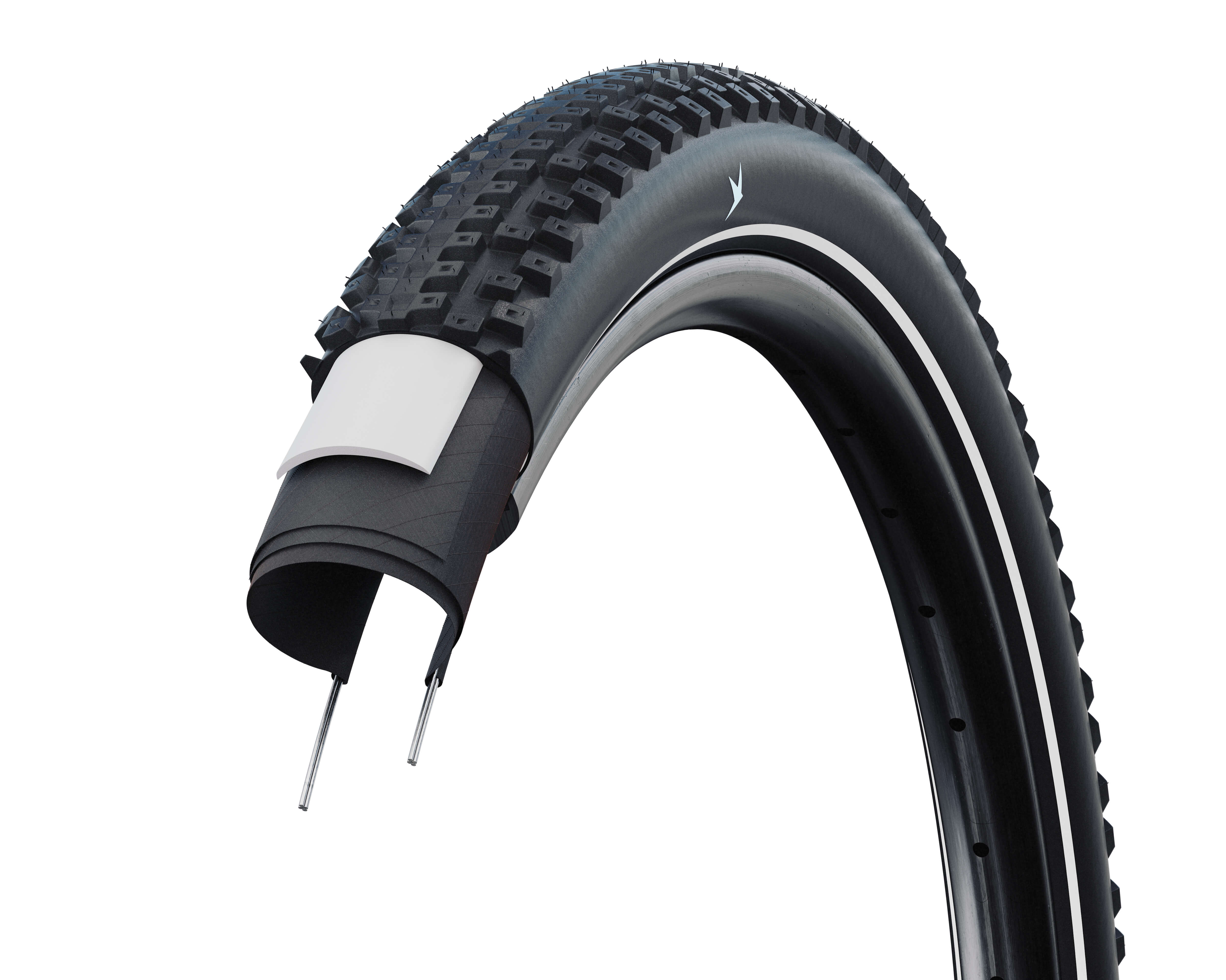 Покришка 27.5x2.10 (54-584) SCHWALBE ADVANCER HYBRID PunctureGuard B/B-SK+RT HS636 GREEN 50EPI фото 2