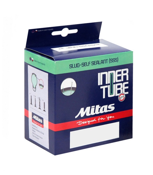 Камера 26" x 1.50-2.10" (37/54x559) FV 33мм Rubena (Mitas) Slug self sealant D07SF BSC 0.9mm гель, в коробке фото 