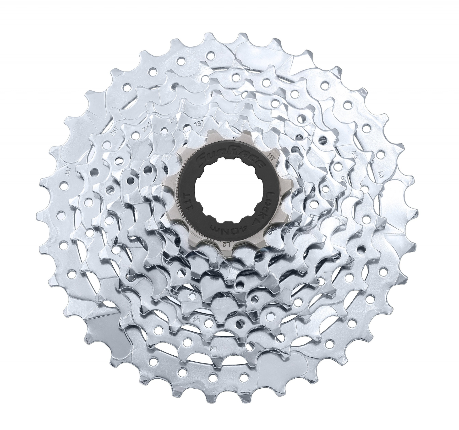 Кассета 8-k 11-32T SUN RACE M55 MTB, Zinc фото 