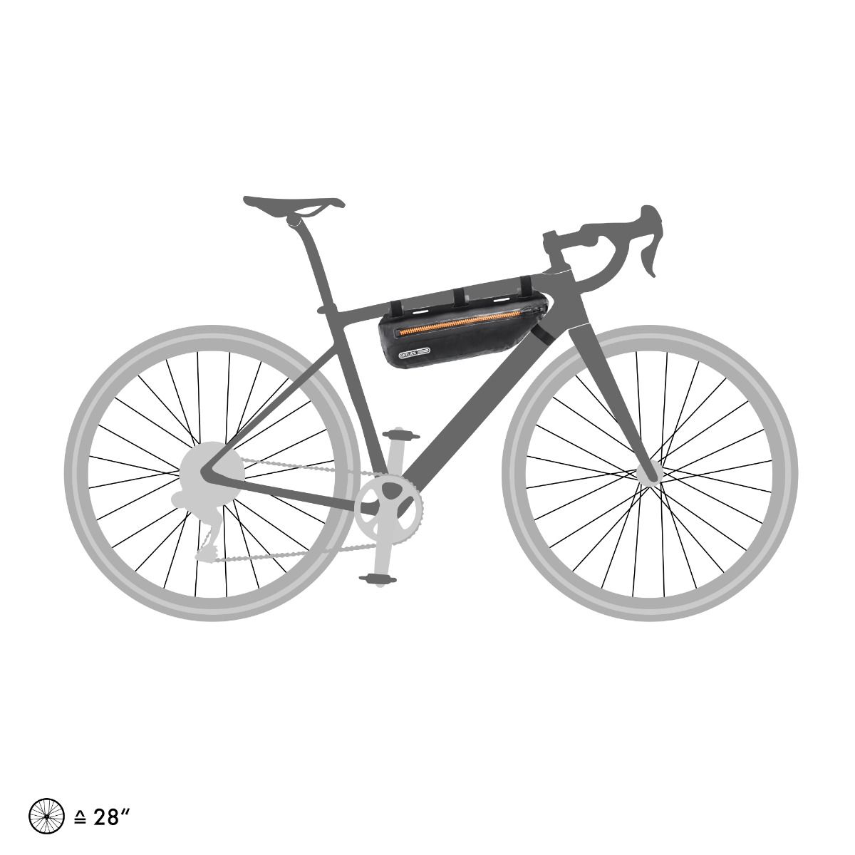 Гермосумка на раму Ortlieb Frame-Pack Toptube black matt 3 л фото 5