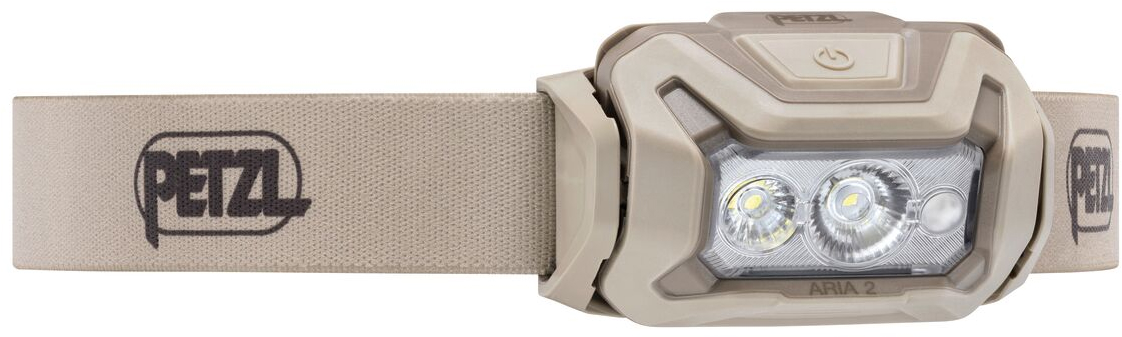 Фонарь налобный Petzl ARIA 2, 450 лм, 3xAAA, RGB Desert фото 2
