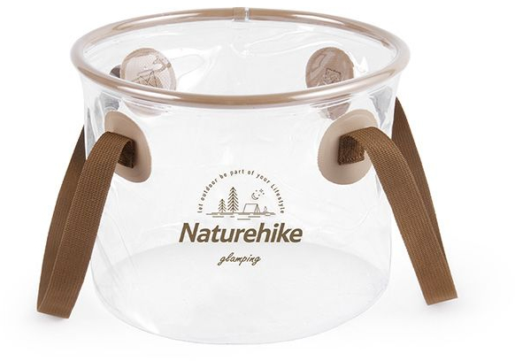 Контейнер складной для воды Naturehike NH20SJ040, ПВХ, 10 л, прозрачный фото 