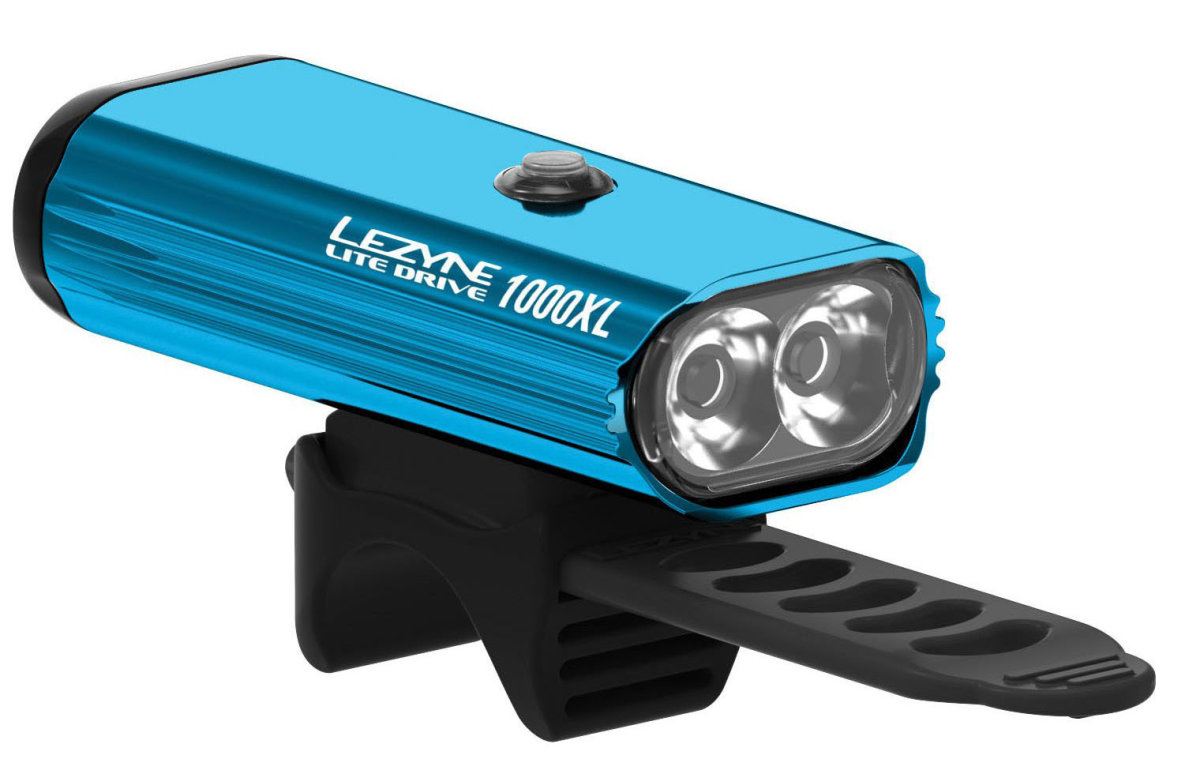 Фара передня Lezyne LITE DRIVE 1000XL, 1000 люмен, 8 режимів, блакитна фото 