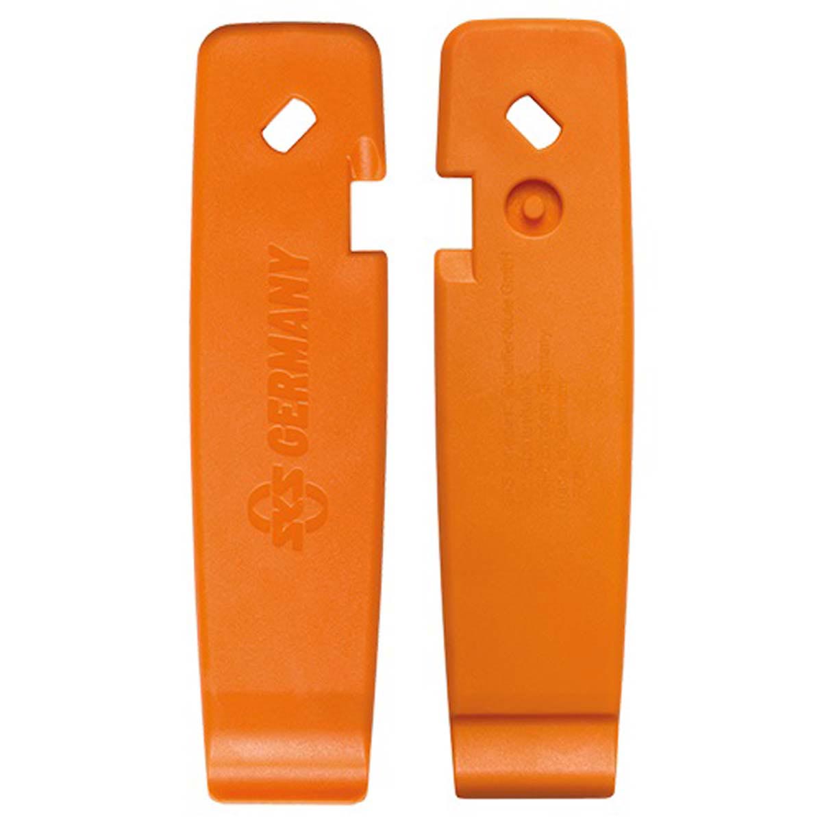 Комплект бортировочных лопаток SKS TYRE LEVERS, пластиковые, оранжевые (3 шт) фото 