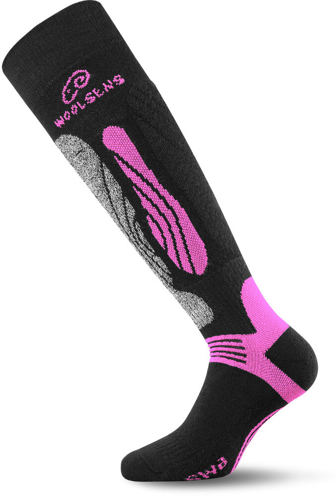 Термошкарпетки Lasting лижі SWI 904, розмір S, чорні/рожеві фото 