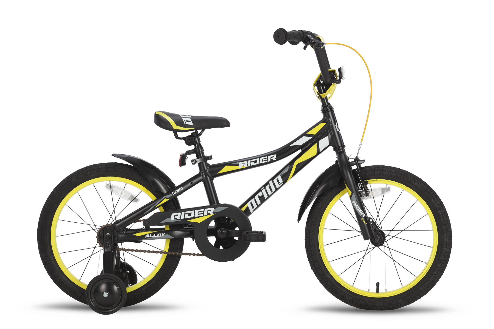 Велосипед 18'' Pride RIDER черно-жёлтый матовый 2015