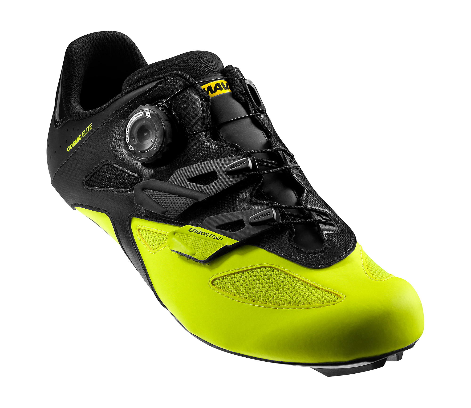 Обувь Mavic COSMIC ELITE, размер UK 9 (43 1/3, 274мм) Black/Black/Safety черно-желтая фото 