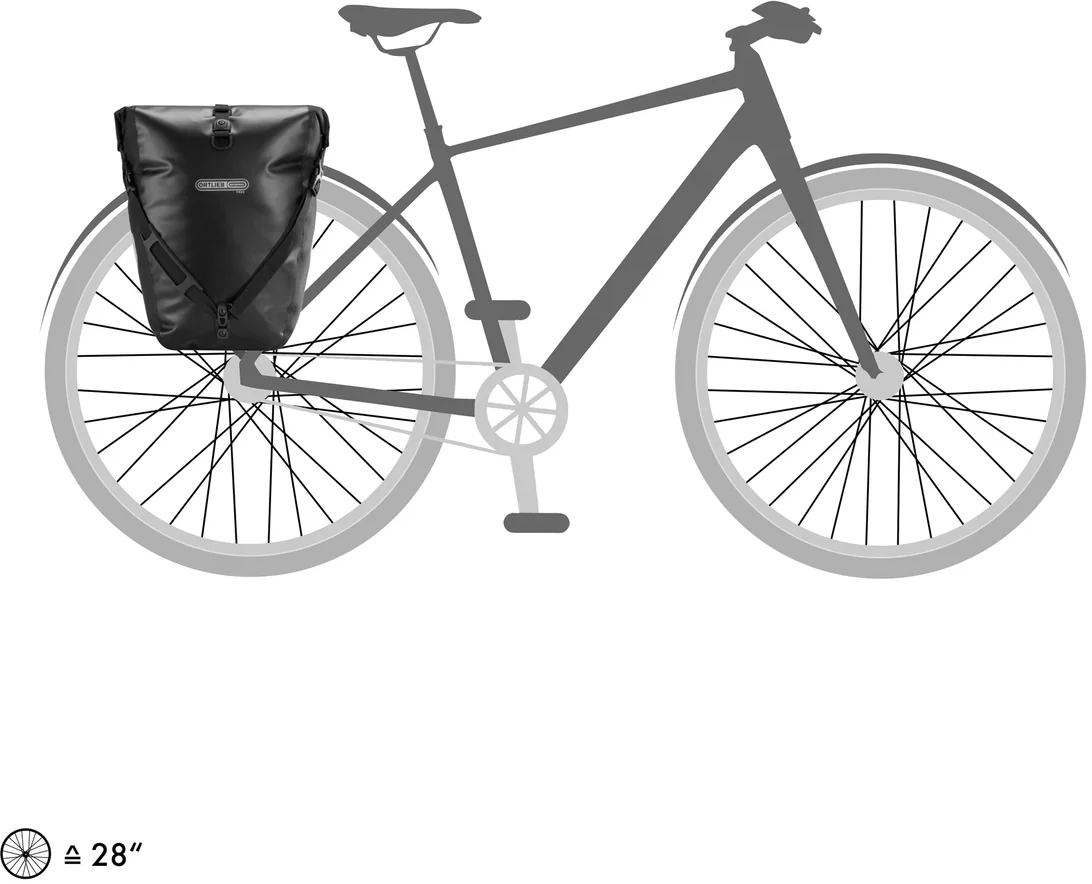 Гермосумка велосипедная Ortlieb Back-Roller Free Single black, 20 л фото 7