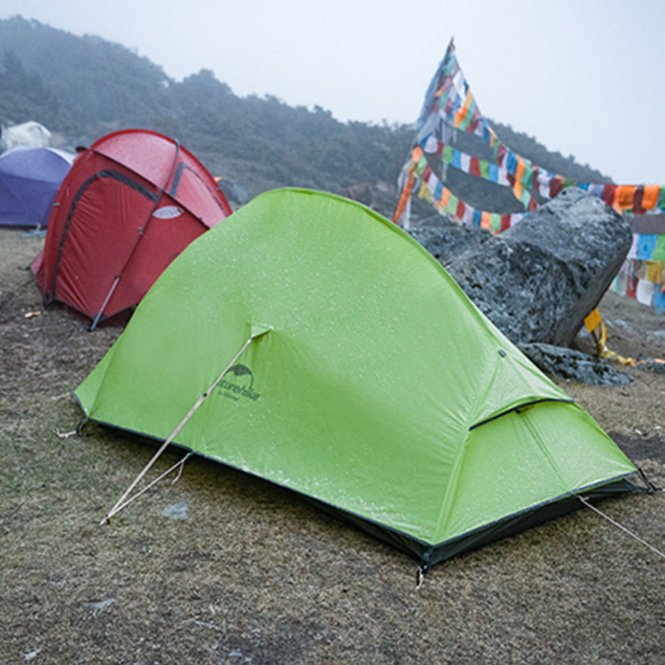 Палатка двухместная Naturehike Cloud Up Base 2 CNK2450WS032, зеленая фото 6