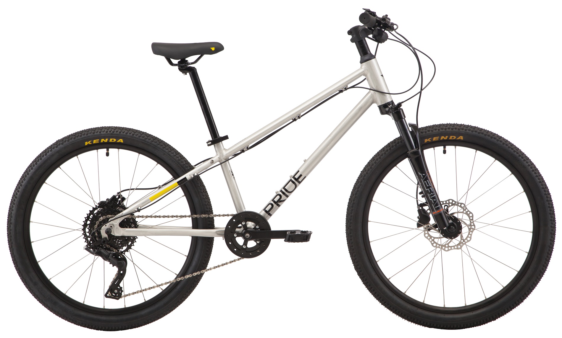 Велосипед 24" Pride GLIDER 4.3 RAW ALL/YELLOW A3 фото 