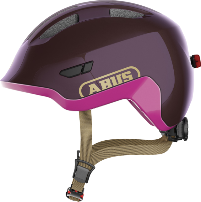 Шлем детский ABUS SMILEY 3.0 ACE LED, размер M (50-55 см), Royal Purple фото 