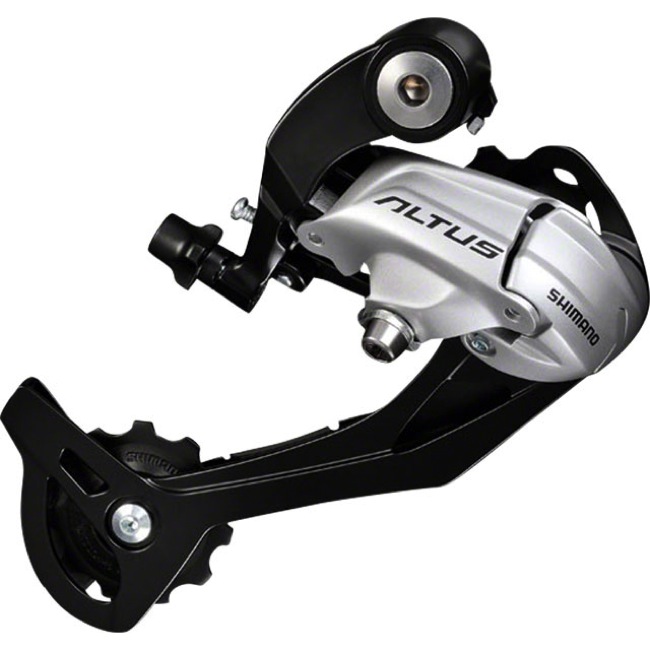 Перемикач задн. Shimano RD-M370-L ALTUS SGS довга лапка, 9ск. silver фото 