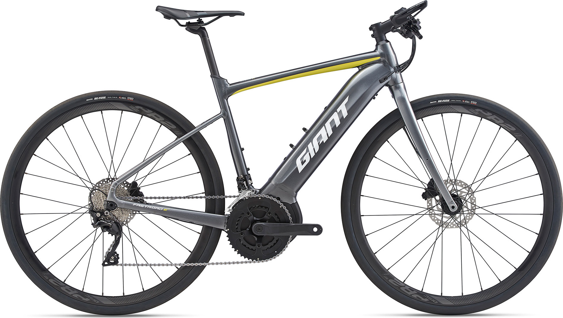 Електровелосипед 28" Giant FASTROAD E+ 1 PRO рама - ML Antracite/Acid Yellow A0 фото 