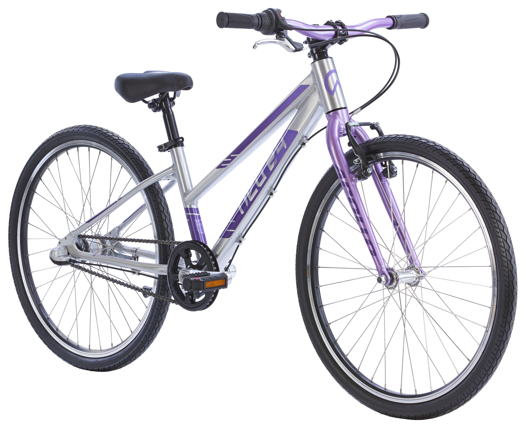 Велосипед 24" Apollo NEO 3i girls Brushed Alloy / Lavender / Purple Fade фото 