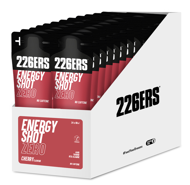 Гель 226ERS Energy Shot ZERO без кофеїну вишня 60г 24шт/уп 1440г фото 