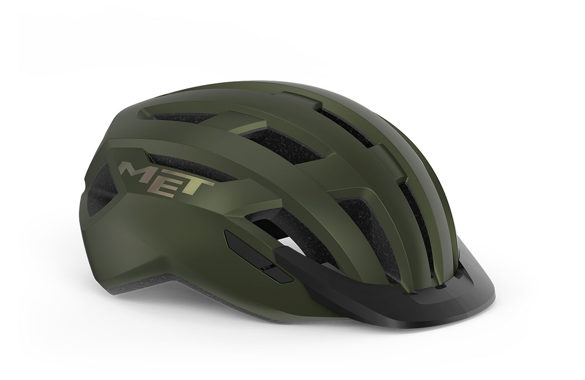 Шлем Met ALLROAD CE размер S (52-56), olive iridescent matt, оливковый радужный матовый