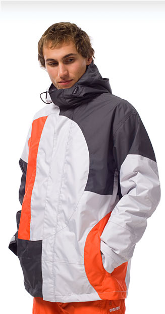 Куртка Eleven Mata размер L dark grey/light grey/poppy orange фото 
