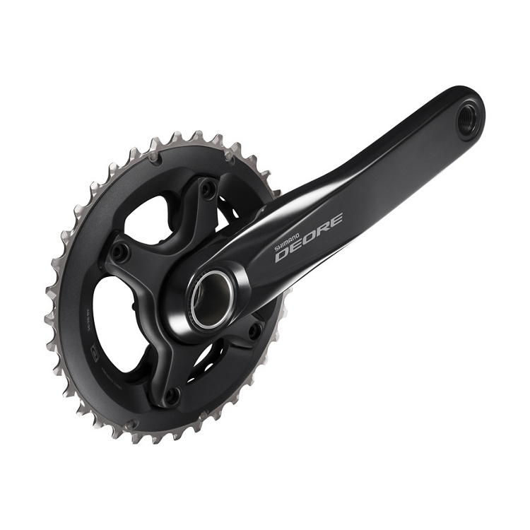 Шатуны Shimano FC-M6000-2 DEORE, Hollowtech II 175мм 36x26, без каретки, черн фото 