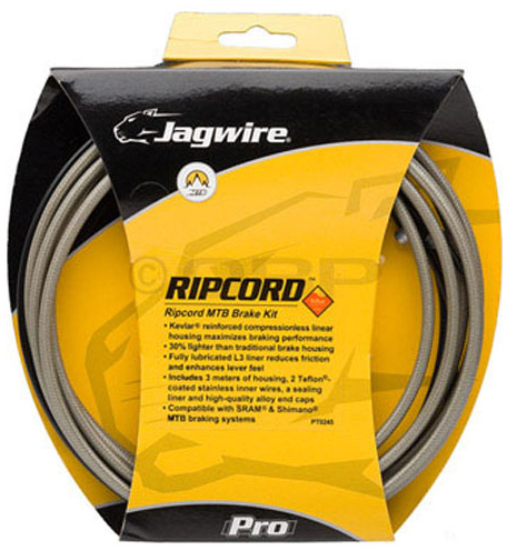 Комплект JAGWIRE Ripcord MCK420 под тормоз DIY - Titanium (трос под тормоз+рубашка+запч.) фото 