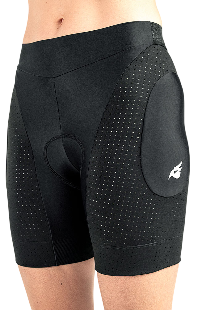Шорты с защитой Bluegrass AURA Shorts CE Black, размер S фото 