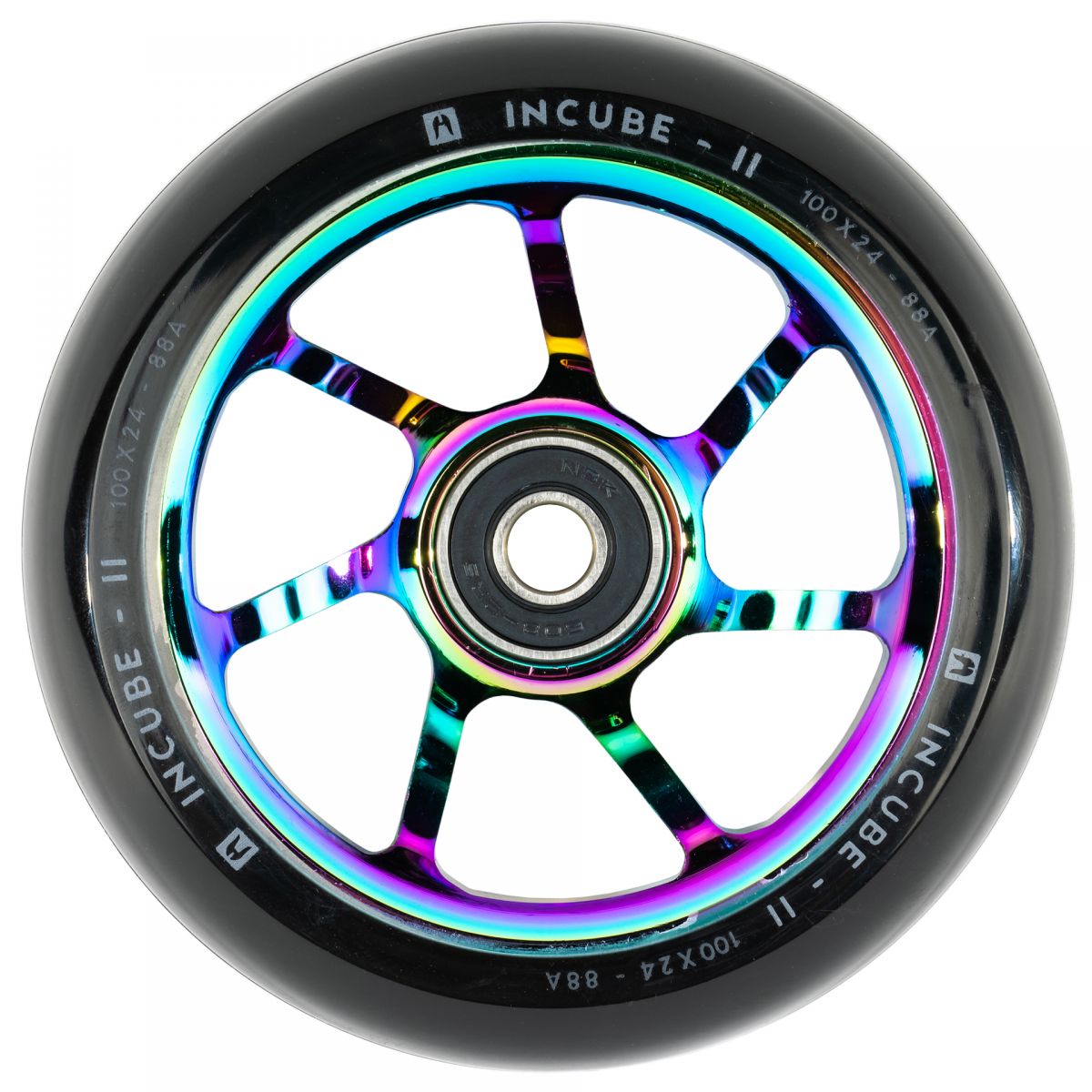 Колесо для трюкового самоката Ethic Incube V2 100мм Pro Rainbow фото 1