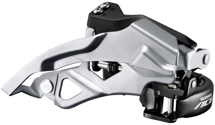 Переключатель пер. Shimano FD-T3000-TSX6 ACERA, Top-Swing, Dual-Pull, 3x9-ск., макс. 44/48T фото 