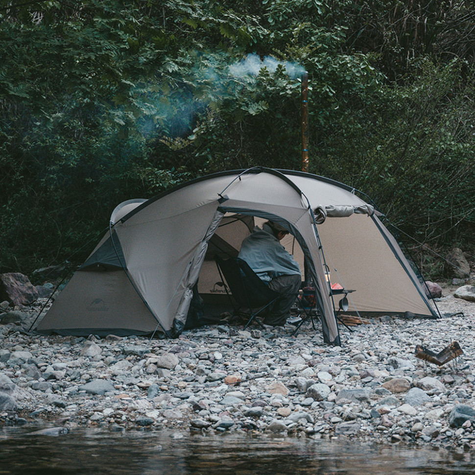 Палатка двухместная Naturehike Shandi CNK2300ZP017, серая фото 7