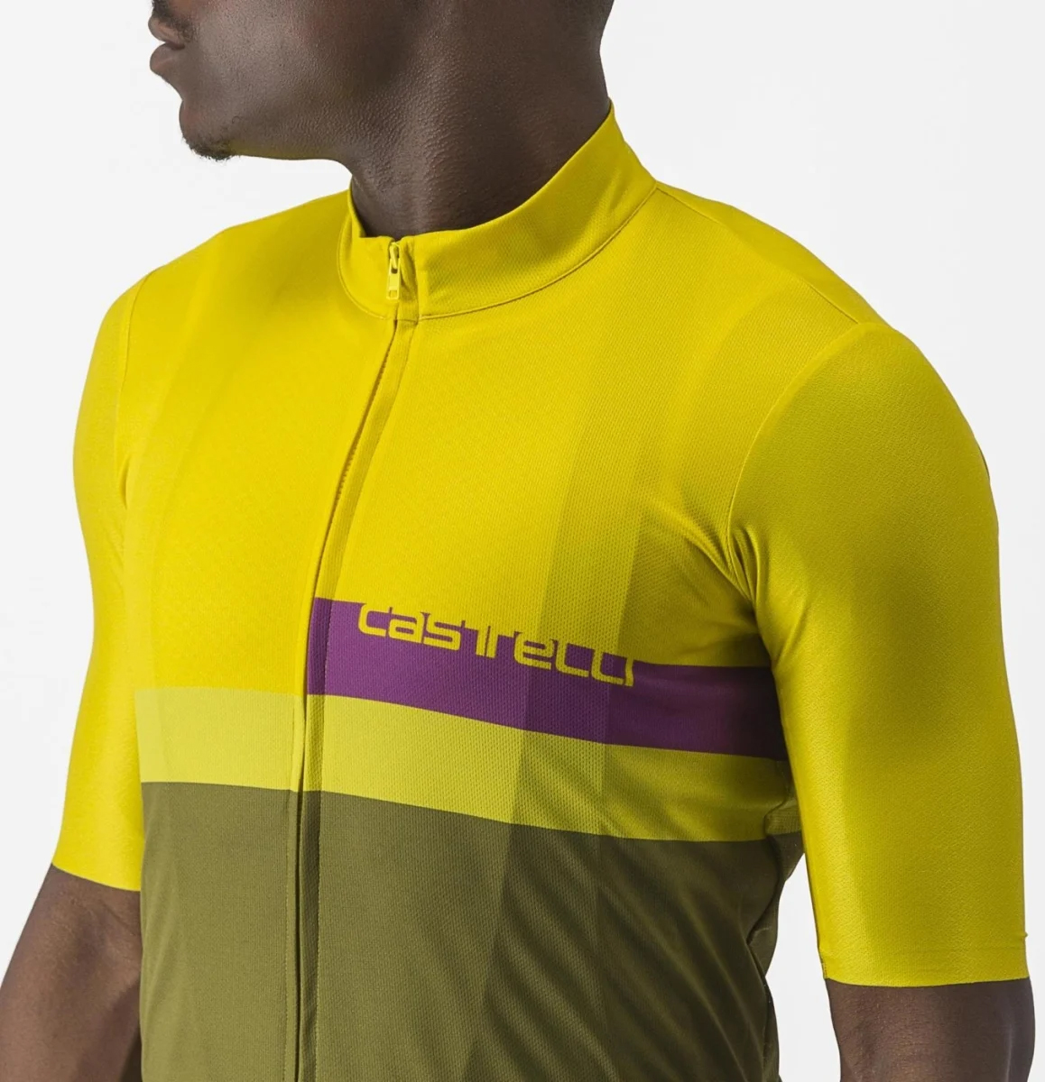 Джерси Castelli Blocco кор рукав мужское желтое XL фото 3