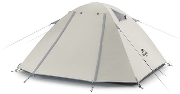 Палатка четырехместная Naturehike P-Series CNK2300ZP028, светло-серая фото 