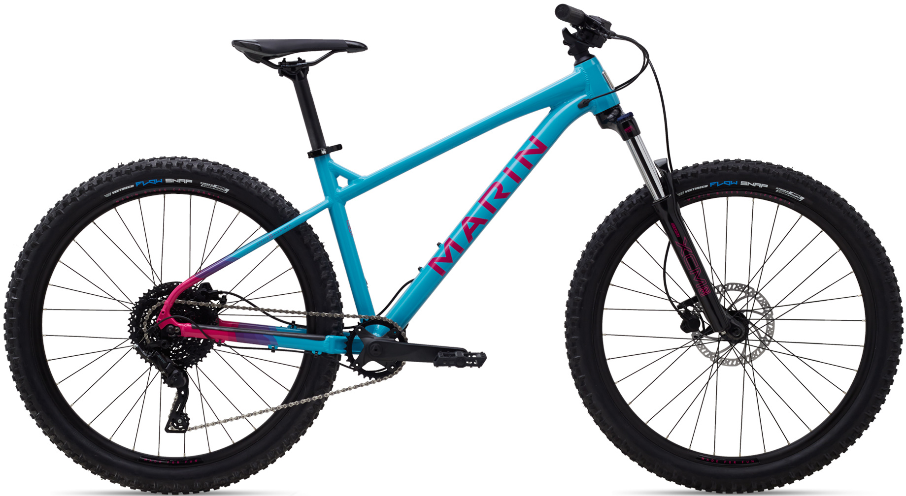 Велосипед 27,5" Marin SAN QUENTIN 1 рама - L Gloss Teal/Pink/Black A2 фото 