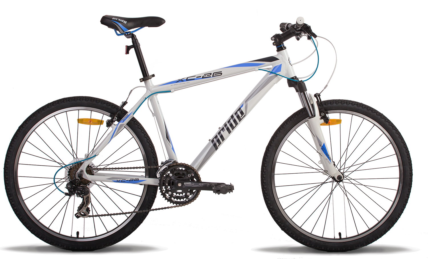 Велосипед 26 "Pride XC-26 рама - 15" біло-синій 2014 фото 