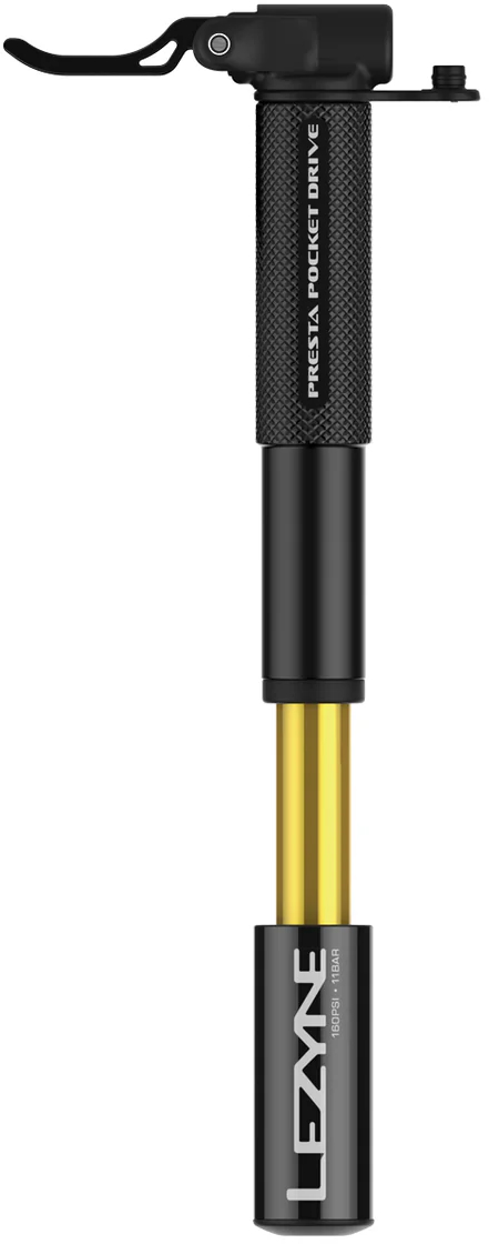 Мининасос Lezyne PRESTA POCKET DRIVE, 160psi, черный фото 2