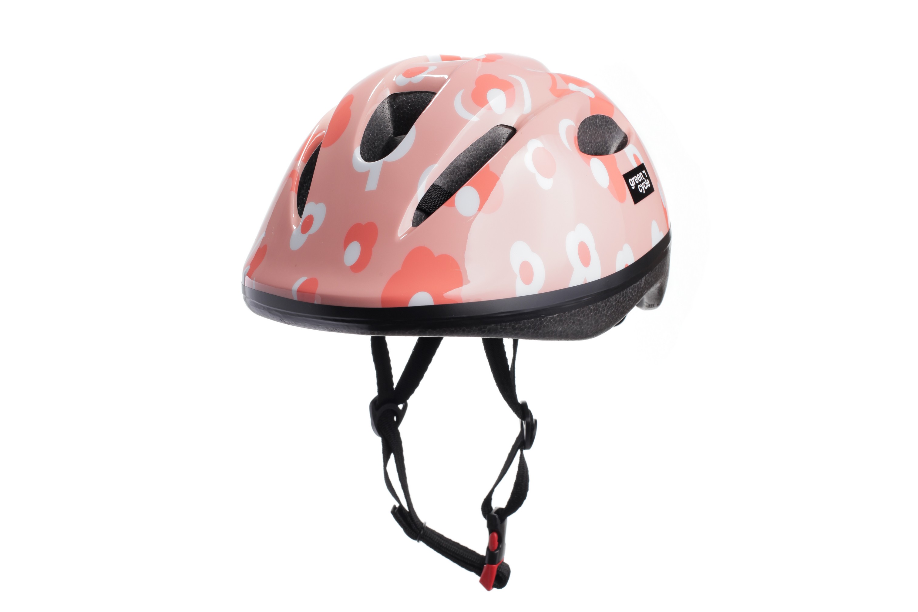 Шлем детский Green Cycle MIA размер 48-52см розовый лак фото 