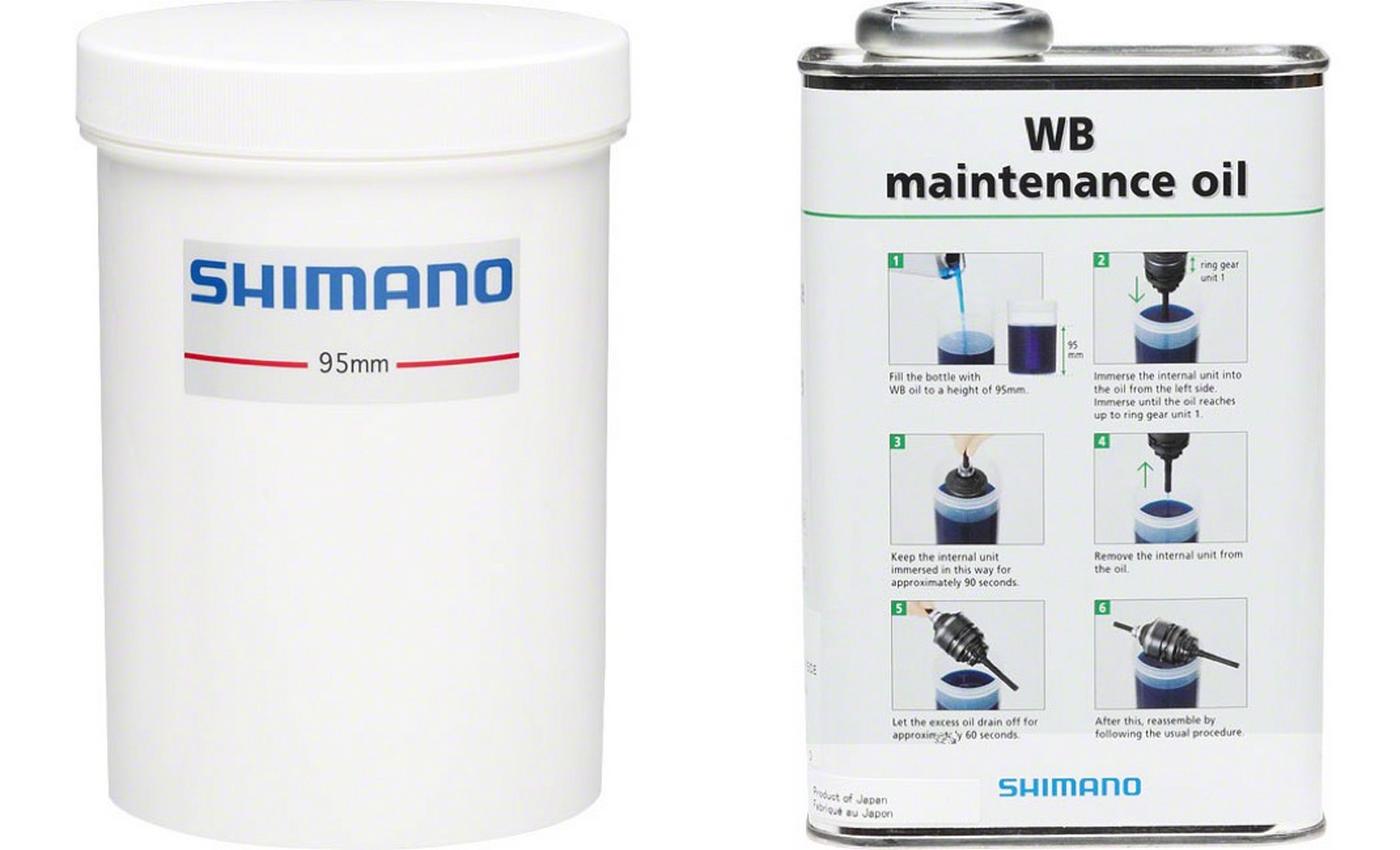 Комплект Shimano (масло 1000 мл + емкость) для обслуживания планетарных втулок (кроме втулок SG-S700/S705) фото 