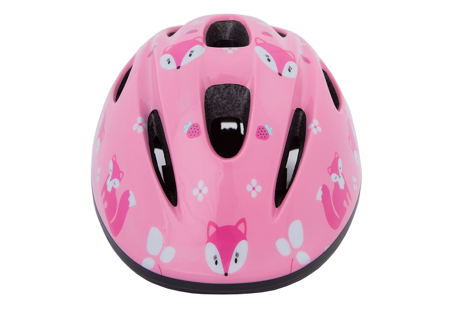 Шлем детский Green Cycle Foxy размер 50-54см розовый/малиновый/белый лак фото 2