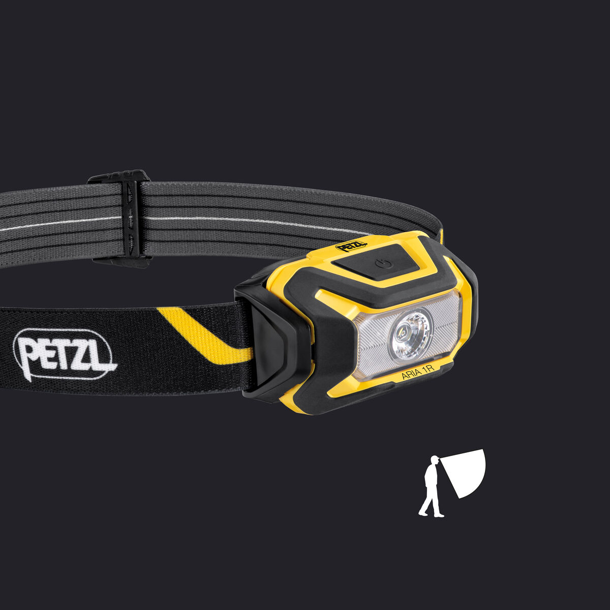 Ліхтар налобний Petzl ARIA 1R, 475 лм, 1250 мАг, Black/Yellow фото 6