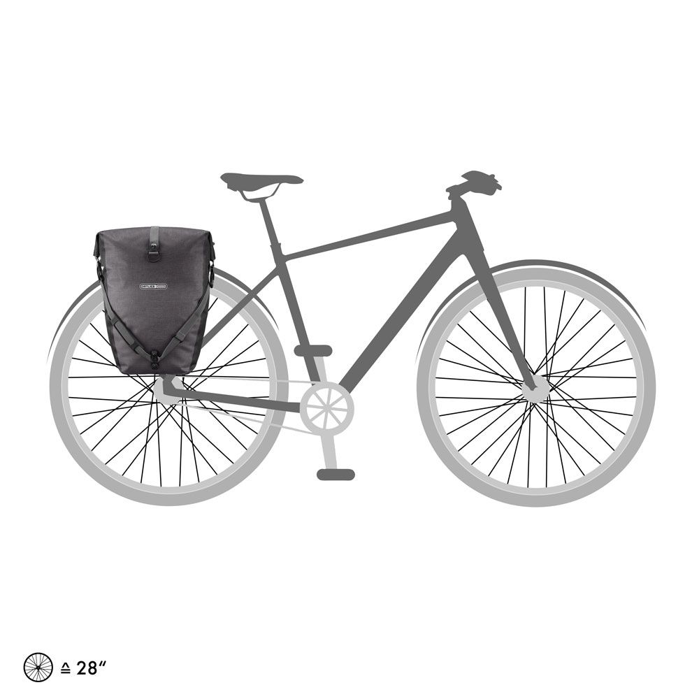 Гермосумка велосипедна Ortlieb Back-Roller Plus granite-black, 20 л фото 5